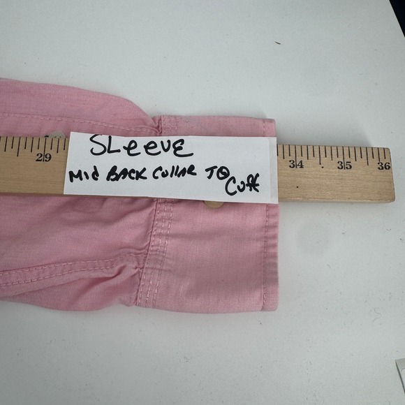 Tommy Hilfiger Pink Button Down Shirt Long Sleeve Classic Fit Mens Size M Cotton - Picture 10 of 11